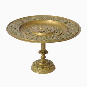 19th-Century Antique French Brass Tazza