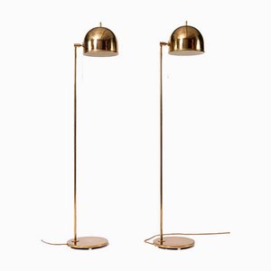 Brass G-075 Floor Lamps from Bergboms, 1960s, Set of 2