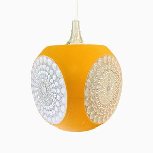 Gelborange Vintage UFO Deckenlampe aus Kunststoff von Massive Lighting, 1970er