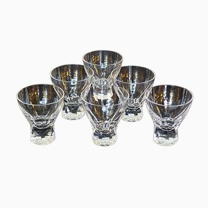 Prisma Drinking Glasses in Lead Crystal by Wilhelm Wagenfeld for Peill & Putzler, 1950s, Set of 6
