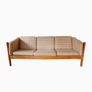 Series H680 / H690 Sofa aus Eichenholz mit Wollkissen von Bernt Petersen für Schiang, 1960er