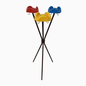 Italian Multi-Colored Tricorno Coat Stand by Enzo Mari for Danese, 1970s