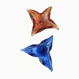 Cuencos de cristal de Murano, años 60. Juego de 2