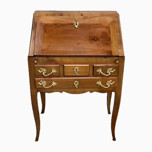 Small Office Slope Birch Desk in the Louis XV Style