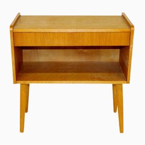 Swedish Oak Nightstand, 1960s