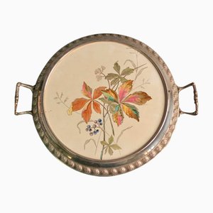 Antique Art Nouveau Ceramic Cake Plate