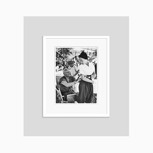 Yul Brynner and Janet Leigh Archival Pigment Print Framed in White by Bettmann