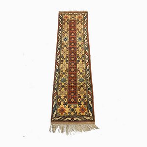 Tapis Terracotta Vintage Rouge, Vert et Beige, Turquie, 1950s