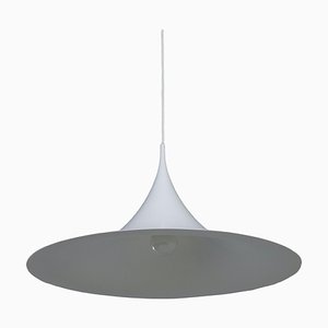 White Semi Pendant Lamp by Claus Bonderup & Torsten Thorup for Fog & Morup, 1960s