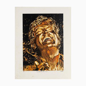 Chanteur The Eye Eater Pop - Original Collage par Sergio Barletta - 1981 1981