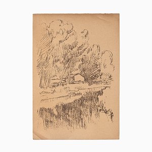 Landscape - Original Lithographie von Raffaele De Grada - 1946 1946