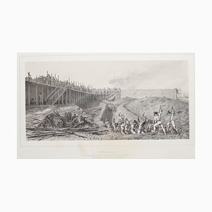 Litografía Battle Scene - Original de Auguste Raffet - 1859 1859