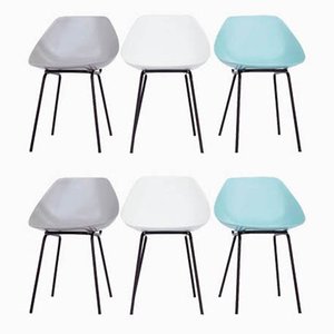 Shell Dining Chairs by Pierre Guariche, Set of 6