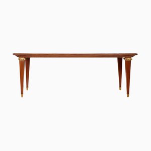 Walnut & Inlaid Maple Dining Table by Paolo Buffa for Palazzi del Mobile, 1950s