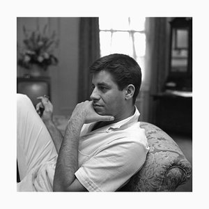 Jerry Lewis Archival Pigment Print Framed in White by Harry Hammond
