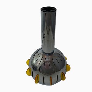 Mid-Century Space Age Deckenlampe aus Chrom & Acrylglas