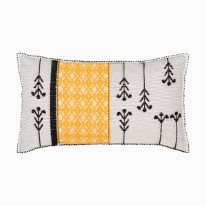 Kara Fiume Yellow Cushion by Carolina Melis for Mariantonia Urru