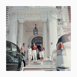 Staying at the Carlton Oversize C Print Framed in Black by Slim Aarons