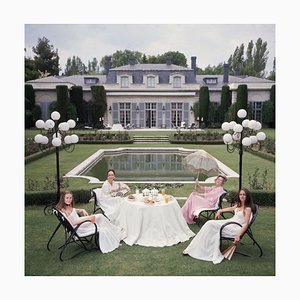 The Romanones Oversize C Print Framed in White by Slim Aarons