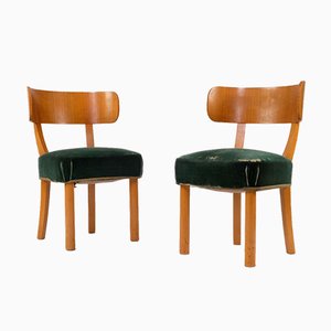 Birka Vintage Side Chairs by Axel Einar Hjorth for Nordiska Kompaniet, Set of 2