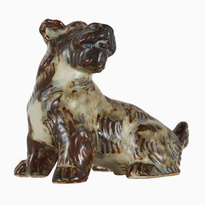 Vintage Danish Terrier Figurine by Knud Kyhn for Royal Copenhagen 1955