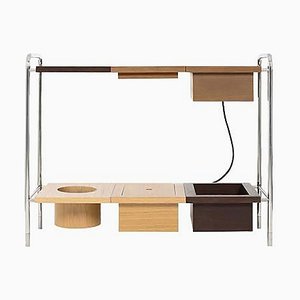Oscar Console Table W/ Charging Box by Marqqa, Set of 8