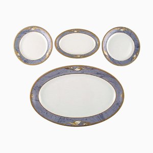 Piatti e piatti Royal Copenhagen in porcellana, set di 4
