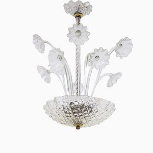 Lustre par Fritz Kurz pour Orrefors, 1950s