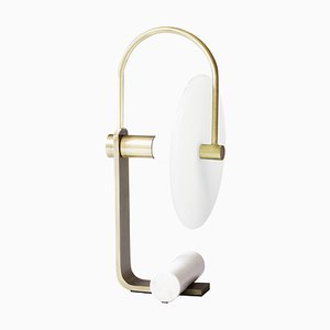 Brass Universe Table Lamp Square in Circle