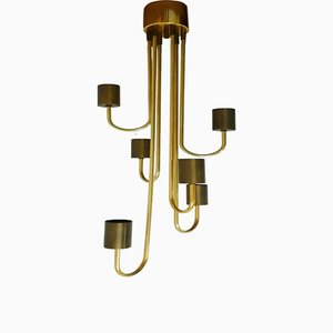 Lámpara de techo vintage de 6 luces de Goffredo Reggiani para E Design, años 70