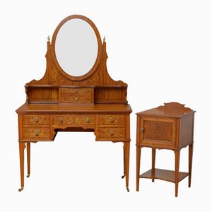 Antique Oak Dressing Table For Sale