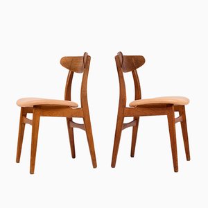 Set of Mid-Century Danish CH30 Dining Chairs by Hans J. Wegner for Carl Hansen & Søn, 1960s