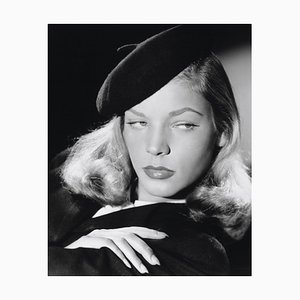 Lauren Bacall Archival Pigment Print Framed in Black