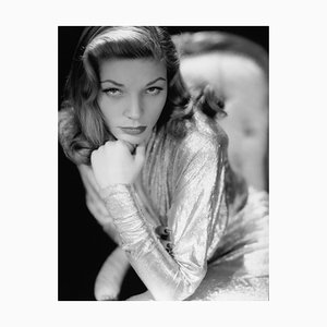 Lauren Bacall Archival Pigment Print Framed in Black