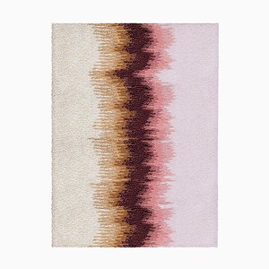 Epoca Due Rug M Pink and Mustard 100% Wool from Portego