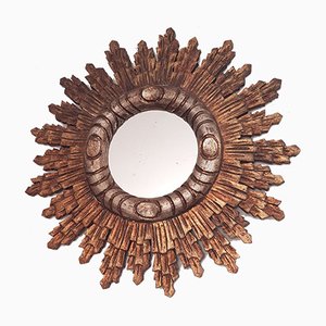 Specchio vintage a forma di sole