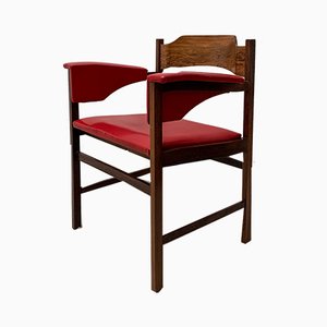 Mid-Century Red Desk Chair