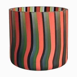 Vintage Vase with Stripes by Salviati, 1970s