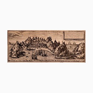 Aden - Original Etching by Braun-Hogenberg - Late 16th Century Late 16th Century