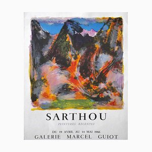 Exposición de Sarthou - Póster original con litografía offset - 1966 1966