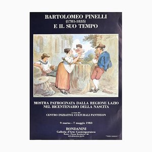 Exposición de Bartolomeo Pinelli's Original Offset Poster 1983 1983