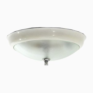 Lámpara de techo de vidrio moldeado, años 40