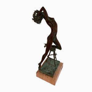 Statue Vintage en Bronze par Italo Celli