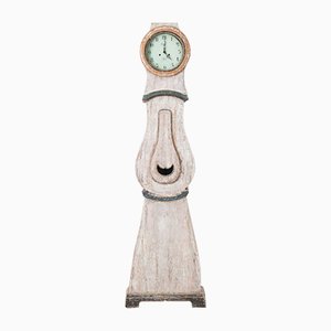 Horloge Longue en Pin Peint, Suède