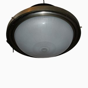 Lámpara de techo negra de Sergio Mazza para Artemide, años 60