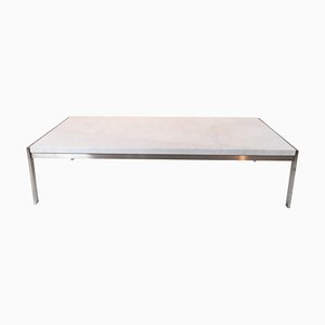 Stainless Steel & Marble Model PK63A Coffee Table by Poul Kjærholm for Fritz Hansen, 2016