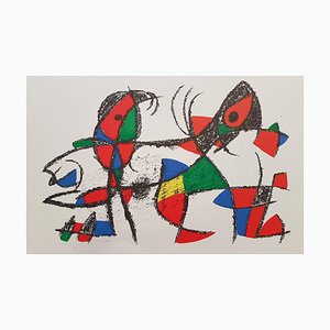 Mirò Lithographe II Plate X Lithograph by Joan Mirò, 1975