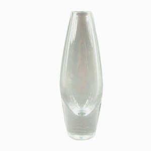 Clear Glass Vase by Sven Palmqvist for Orrefors, 1950s