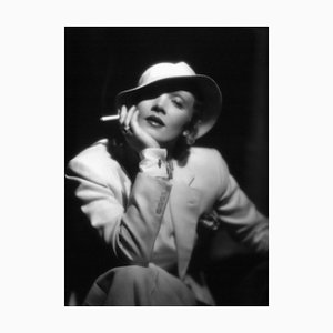 Marlene Dietrich Archival Pigment Print Framed in White from Galerie Prints