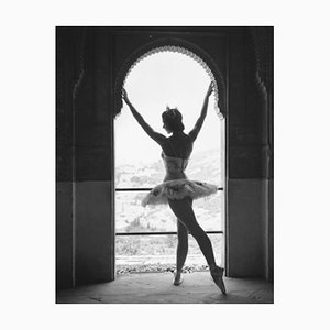 Margot Fonteyn Silver Gelatin Resin Print Framed in White by Baron